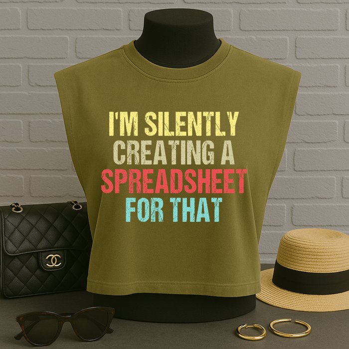 I'm Silently Creating A Spreadsheet For That Garment-Dyed Women's Muscle Tee