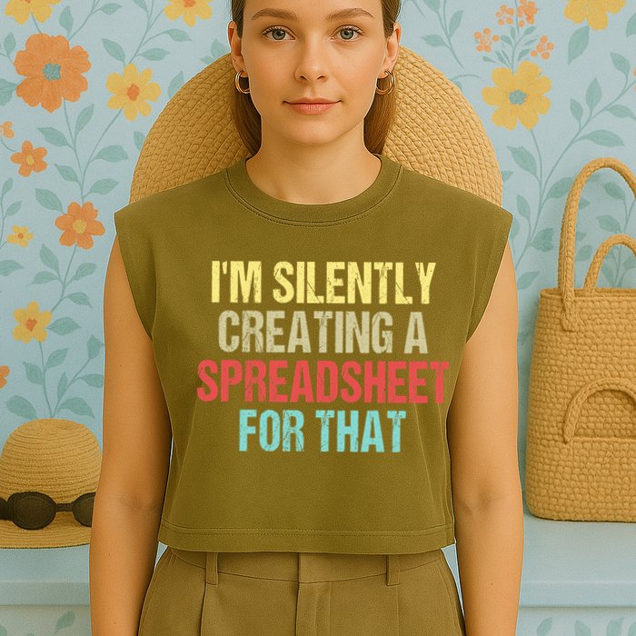 I'm Silently Creating A Spreadsheet For That Garment-Dyed Women's Muscle Tee