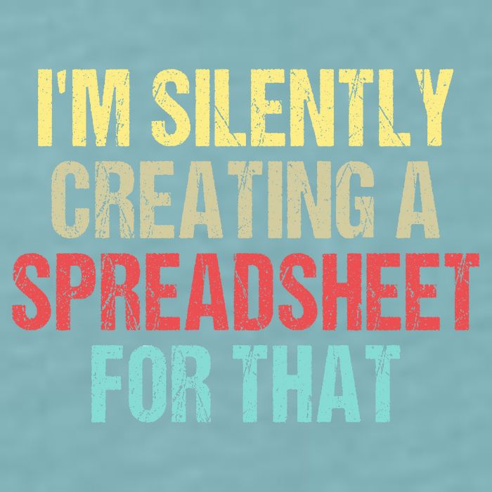 I'm Silently Creating A Spreadsheet For That Sueded Cloud Jersey T-Shirt