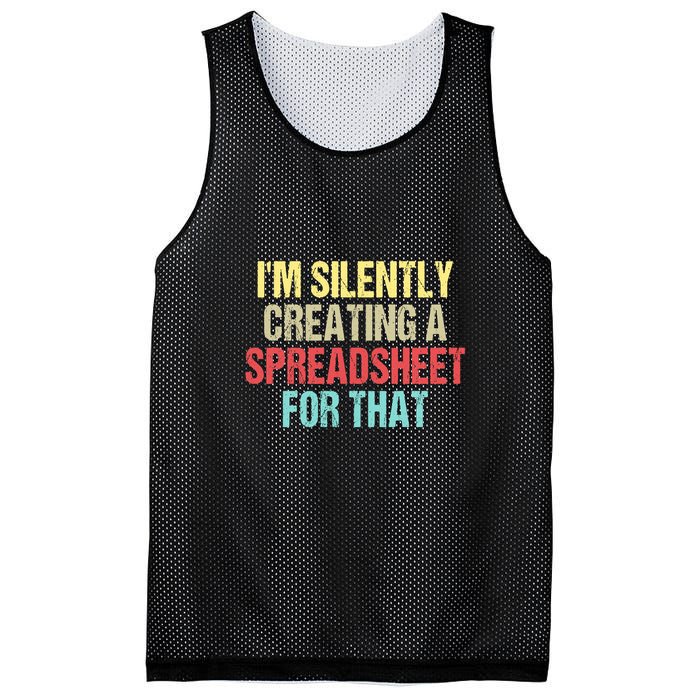 Im Silently Creating A Spreadsheet For That Funny Saying Mesh Reversible Basketball Jersey Tank