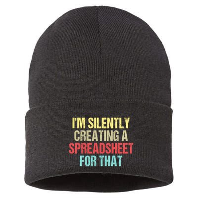 Im Silently Creating A Spreadsheet For That Funny Saying Sustainable Knit Beanie
