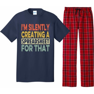 IM Silently Creating A Spreadsheet For That Pajama Set