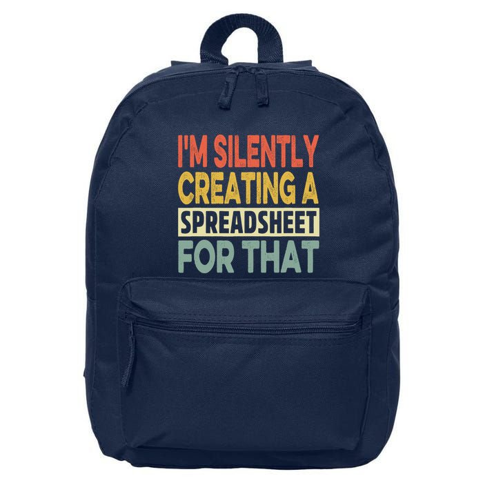 IM Silently Creating A Spreadsheet For That 16 in Basic Backpack