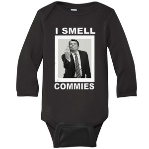 I Smell Commies Funny Ronald Regan Baby Long Sleeve Bodysuit