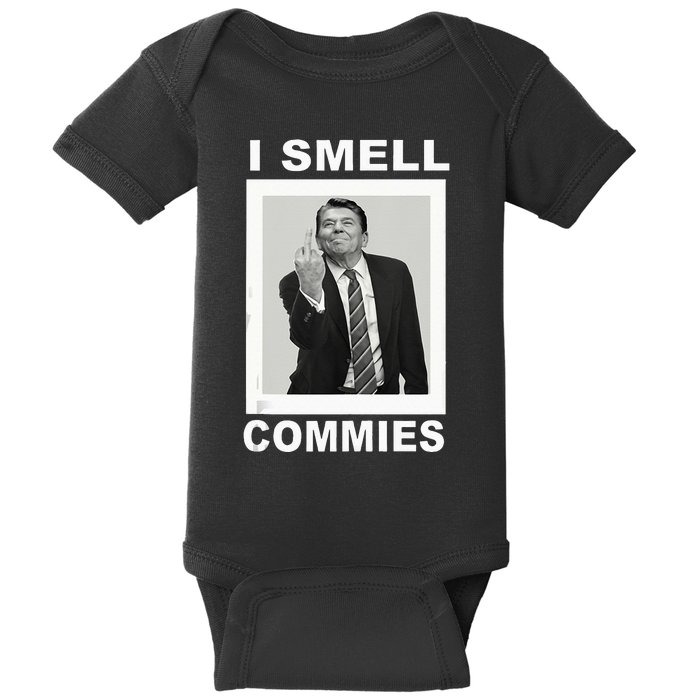 I Smell Commies Funny Ronald Regan Baby Bodysuit