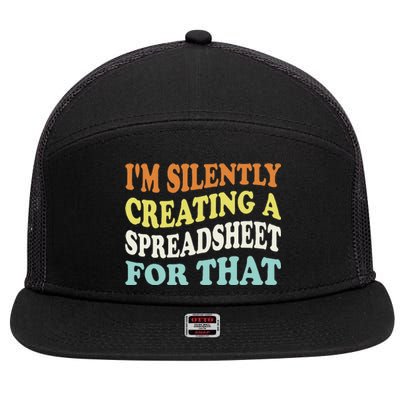 IM Silently Creating A Spreadsheet For That 7 Panel Mesh Trucker Snapback Hat