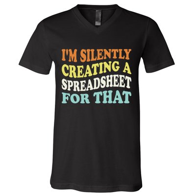 IM Silently Creating A Spreadsheet For That V-Neck T-Shirt