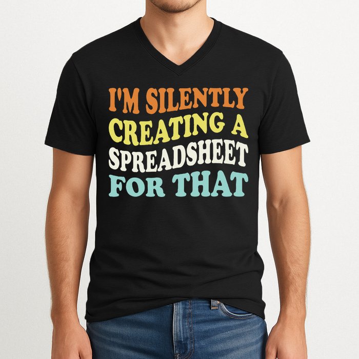 IM Silently Creating A Spreadsheet For That V-Neck T-Shirt