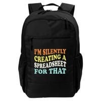 IM Silently Creating A Spreadsheet For That Backpack