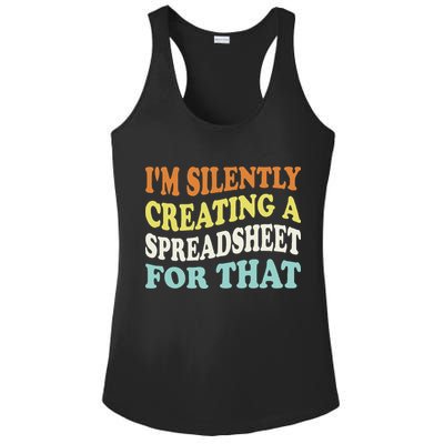 IM Silently Creating A Spreadsheet For That Ladies PosiCharge Competitor Racerback Tank