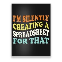 IM Silently Creating A Spreadsheet For That Poster