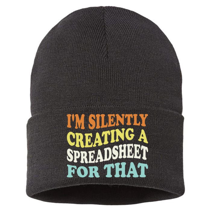 IM Silently Creating A Spreadsheet For That Sustainable Knit Beanie