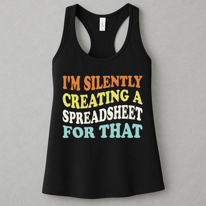 IM Silently Creating A Spreadsheet For That Womens Tank Top