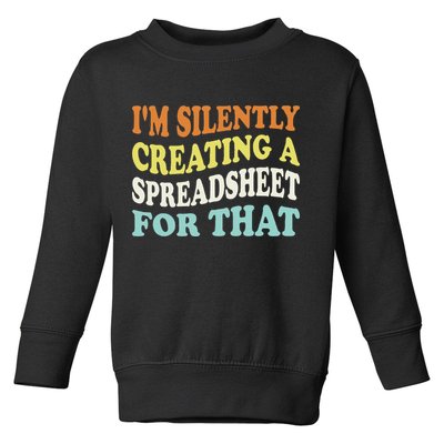 IM Silently Creating A Spreadsheet For That Toddler Sweatshirt