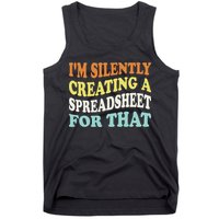 IM Silently Creating A Spreadsheet For That Tank Top
