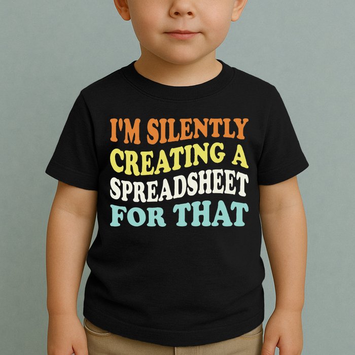 IM Silently Creating A Spreadsheet For That Toddler T-Shirt