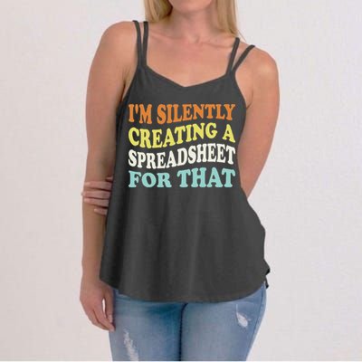 IM Silently Creating A Spreadsheet For That Women's Strappy Tank