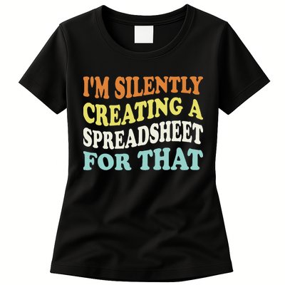 IM Silently Creating A Spreadsheet For That Women's T-Shirt