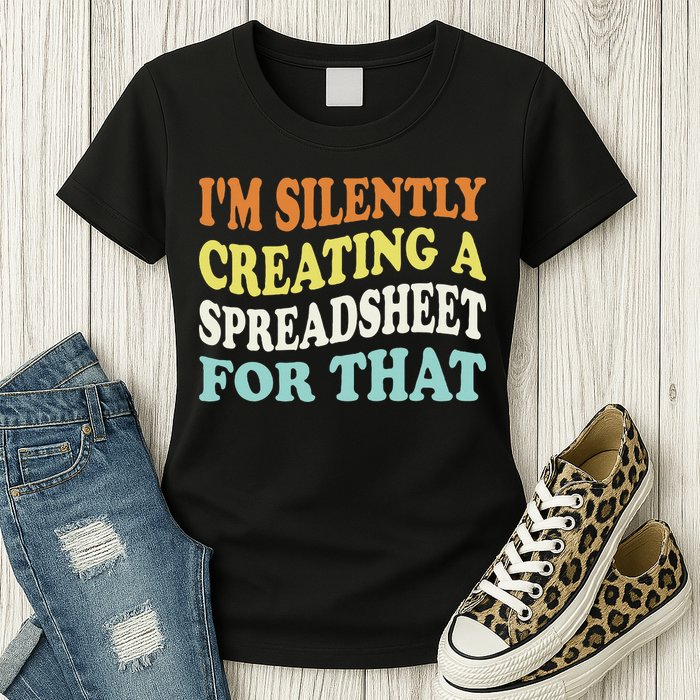IM Silently Creating A Spreadsheet For That Womens T-Shirt