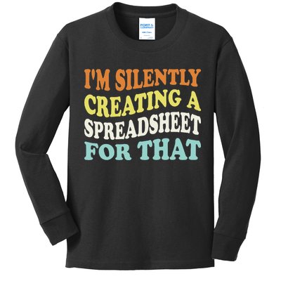 IM Silently Creating A Spreadsheet For That Kids Long Sleeve Shirt