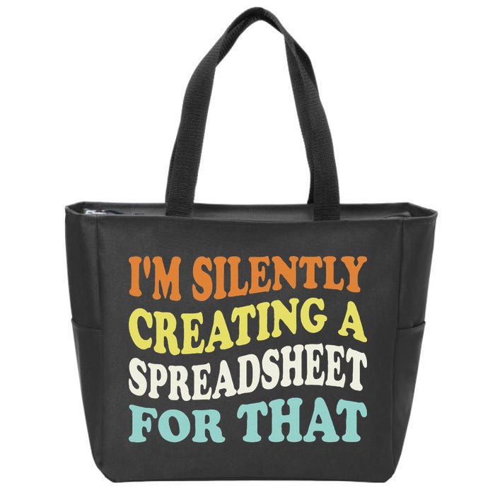 IM Silently Creating A Spreadsheet For That Zip Tote Bag