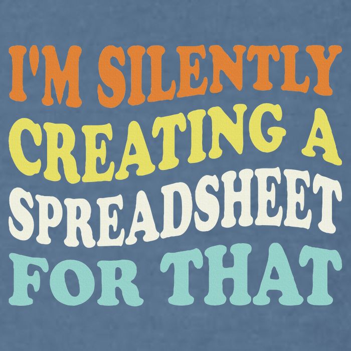 IM Silently Creating A Spreadsheet For That Garment-Dyed Sweatshirt