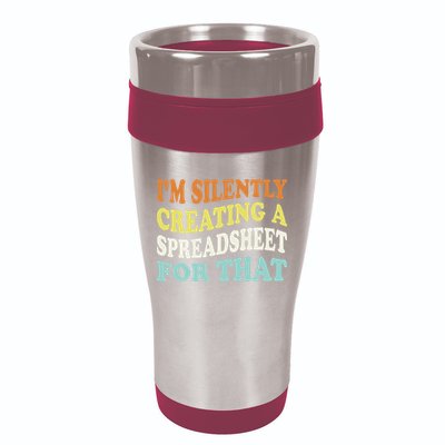 IM Silently Creating A Spreadsheet For That 16oz Travel Tumbler
