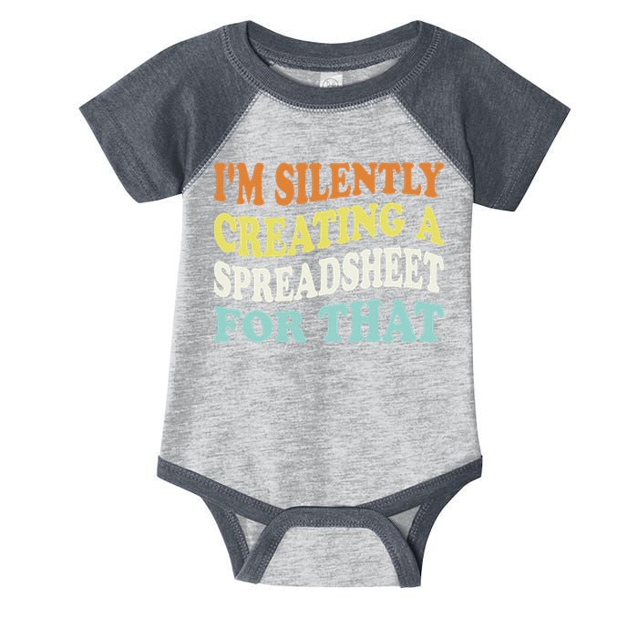 IM Silently Creating A Spreadsheet For That Infant Baby Jersey Bodysuit