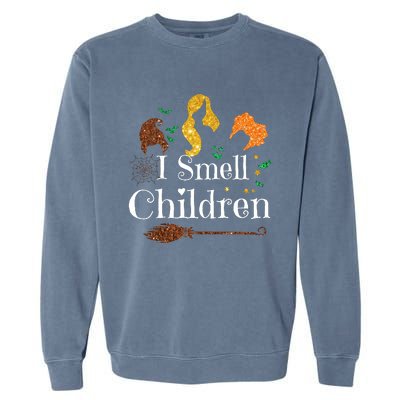 I Smell Children Funny Halloween Ladies Garment-Dyed Sweatshirt