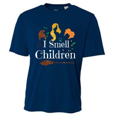 I Smell Children Funny Halloween Ladies Cooling Performance Crew T-Shirt