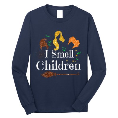 I Smell Children Funny Halloween Ladies Long Sleeve Shirt