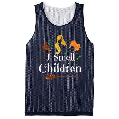 I Smell Children Funny Halloween Ladies Mesh Reversible Basketball Jersey Tank