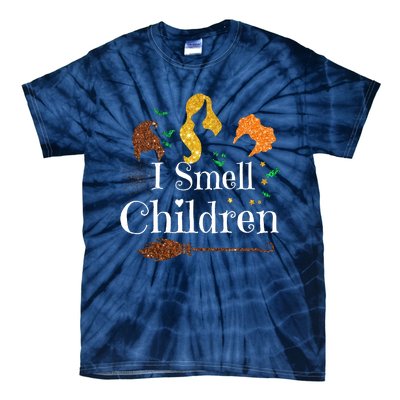 I Smell Children Funny Halloween Ladies Tie-Dye T-Shirt