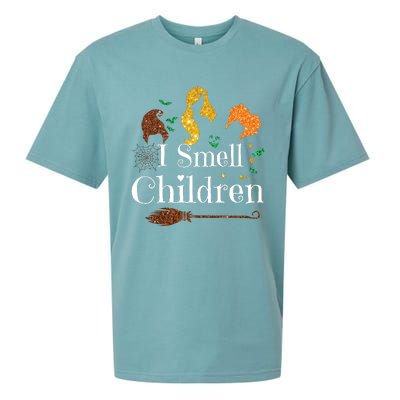 I Smell Children Funny Halloween Ladies Sueded Cloud Jersey T-Shirt