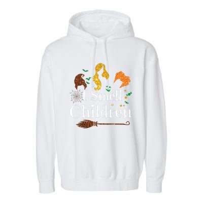 I Smell Children Funny Halloween Ladies Garment-Dyed Fleece Hoodie