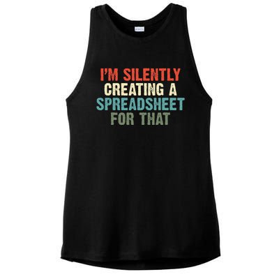 Im Silently Creating A Spreadsheet For That Office Worker Ladies PosiCharge Tri-Blend Wicking Tank