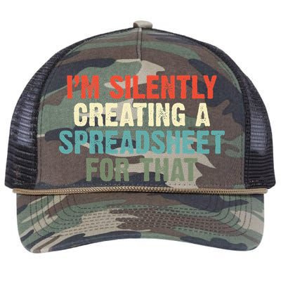 Im Silently Creating A Spreadsheet For That Office Worker Retro Rope Trucker Hat Cap
