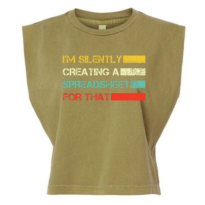 Im Silently Creating A Spreadsheet For That CPA Accountant Garment-Dyed Women's Muscle Tee