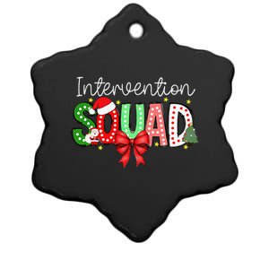 Intervention Squad Christmas Early Intervention Teacher Xmas Ceramic Star Ornament