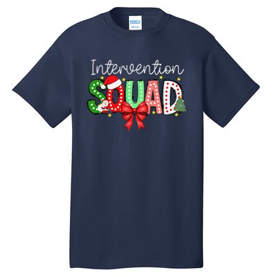 Intervention Squad Christmas Early Intervention Teacher Xmas Tall T-Shirt