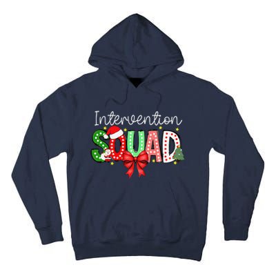 Intervention Squad Christmas Early Intervention Teacher Xmas Tall Hoodie