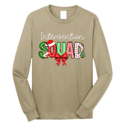 Intervention Squad Christmas Early Intervention Teacher Xmas Long Sleeve Shirt