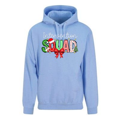 Intervention Squad Christmas Early Intervention Teacher Xmas Unisex Surf Hoodie