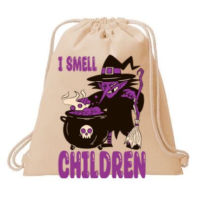 I Smell Children Funny Halloween Witch Drawstring Bag