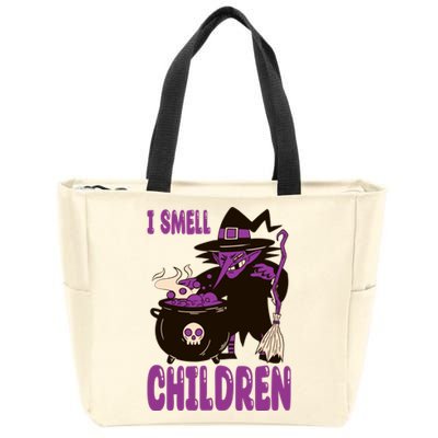 I Smell Children Funny Halloween Witch Zip Tote Bag