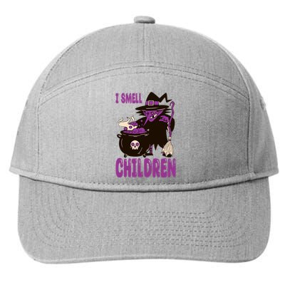 I Smell Children Funny Halloween Witch 7-Panel Snapback Hat