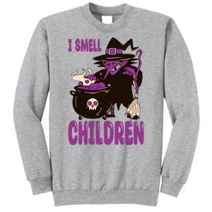 I Smell Children Funny Halloween Witch Tall Sweatshirt