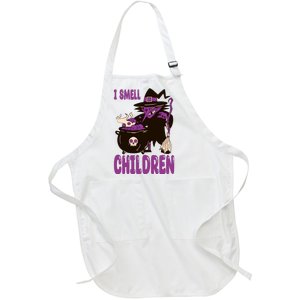 I Smell Children Funny Halloween Witch Full-Length Apron With Pockets