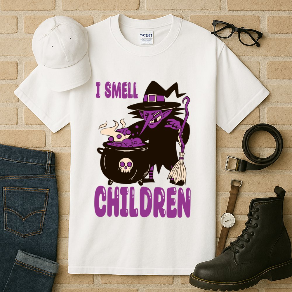I Smell Children Funny Halloween Witch Tall T-Shirt