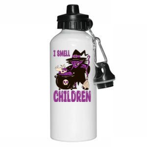 I Smell Children Funny Halloween Witch Aluminum Water Bottle